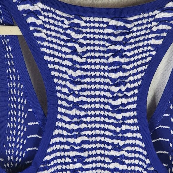 Arden B Blue Sleeveless Racer Back Sweater Rayon Span Form Fitting Dress Size S - Picture 12 of 16